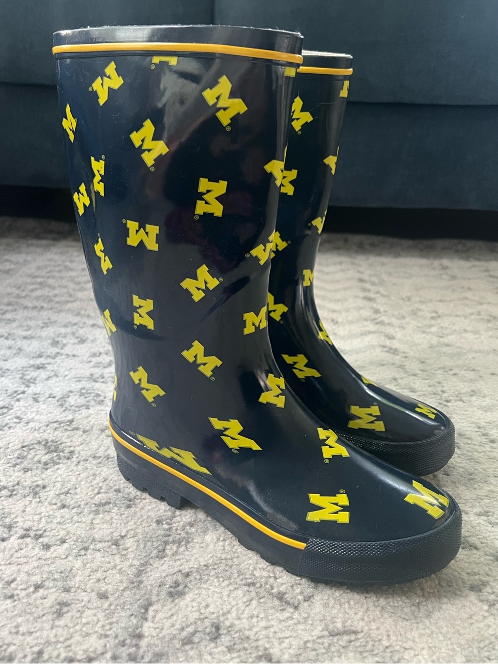Y2K University of Michigan Women’s Rain Boots Girls Michigan Wolverines Game Day